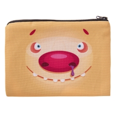 Square cosmetic case yellow pig