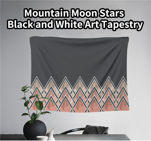 Tapestry  pink deco mountains