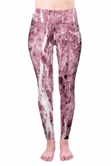 High-waisted conventional pink ink painting