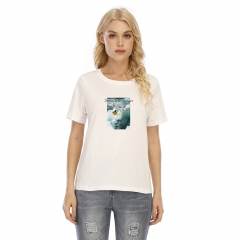 Ladies short sleeved T-shirt fish